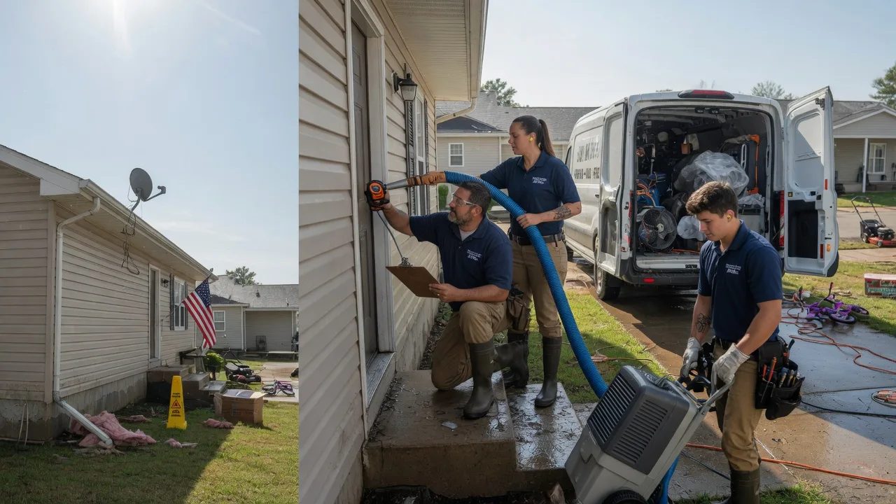 Ceiling Water Damage Restoration in West Salem, IL near me